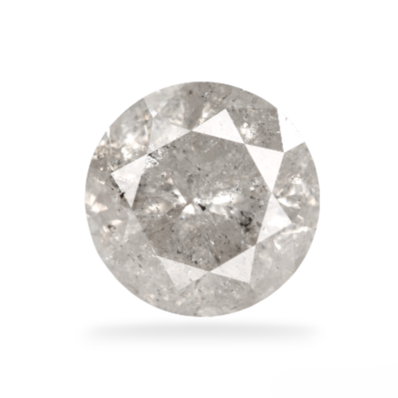 Round Cut Salt & Pepper Diamond