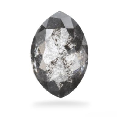 Marquise Cut Salt and Pepper Diamonds