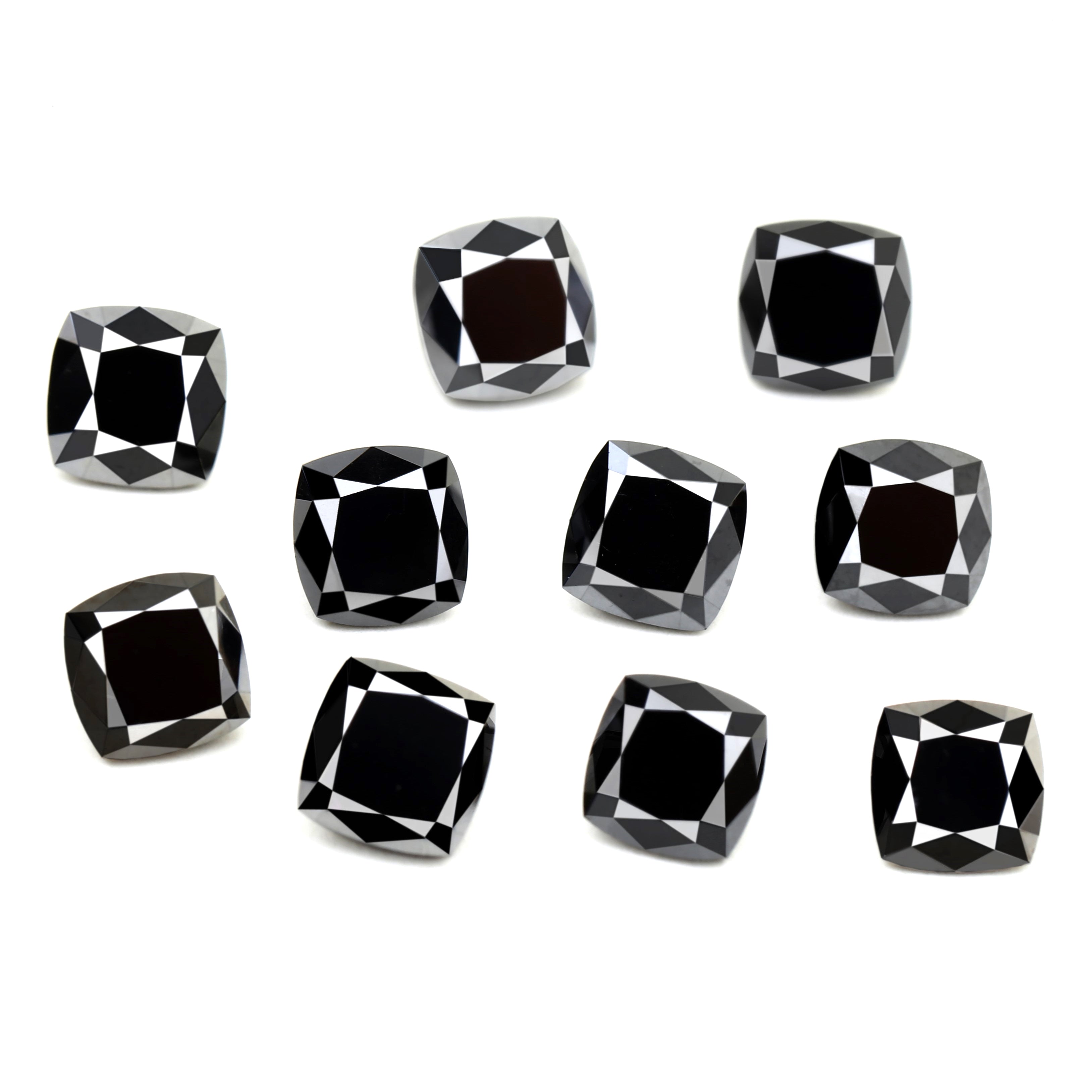 Loose Cushion Cut Black Diamond