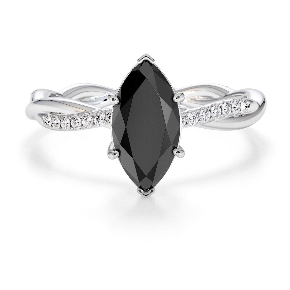 Marquise_Cut_Black_Diamond_Ring