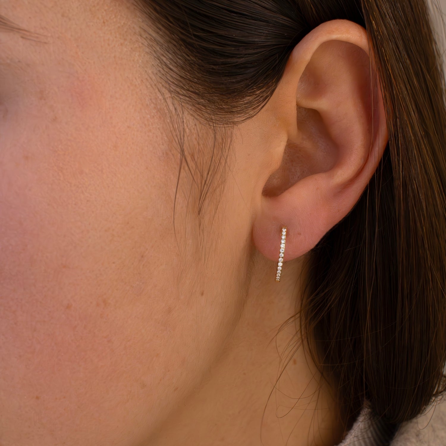 hoop earring 14k yellow gold