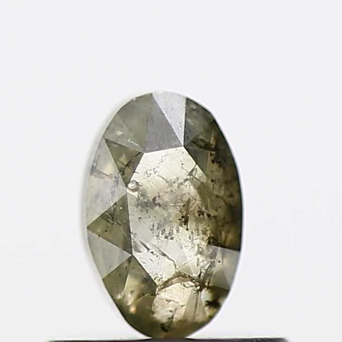 0.43 Carat Oval Cut Green Natural Loose Diamond 5.6 MM