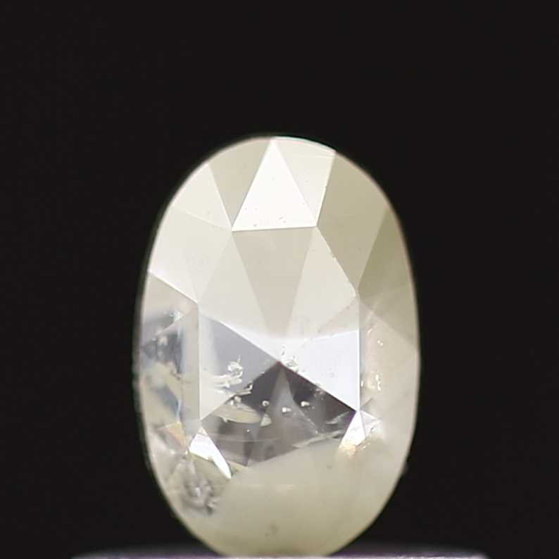 0.45 Carat Oval Rose Cut Diamond For Wedding Band 5.65 MM