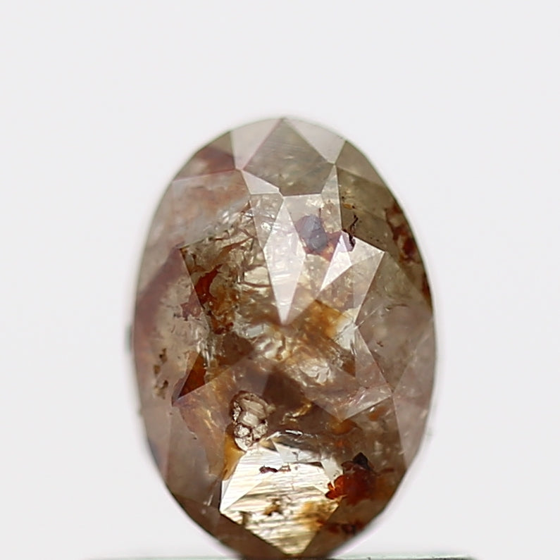 0.55 Carat Natural Oval Salt and Pepper Diamond