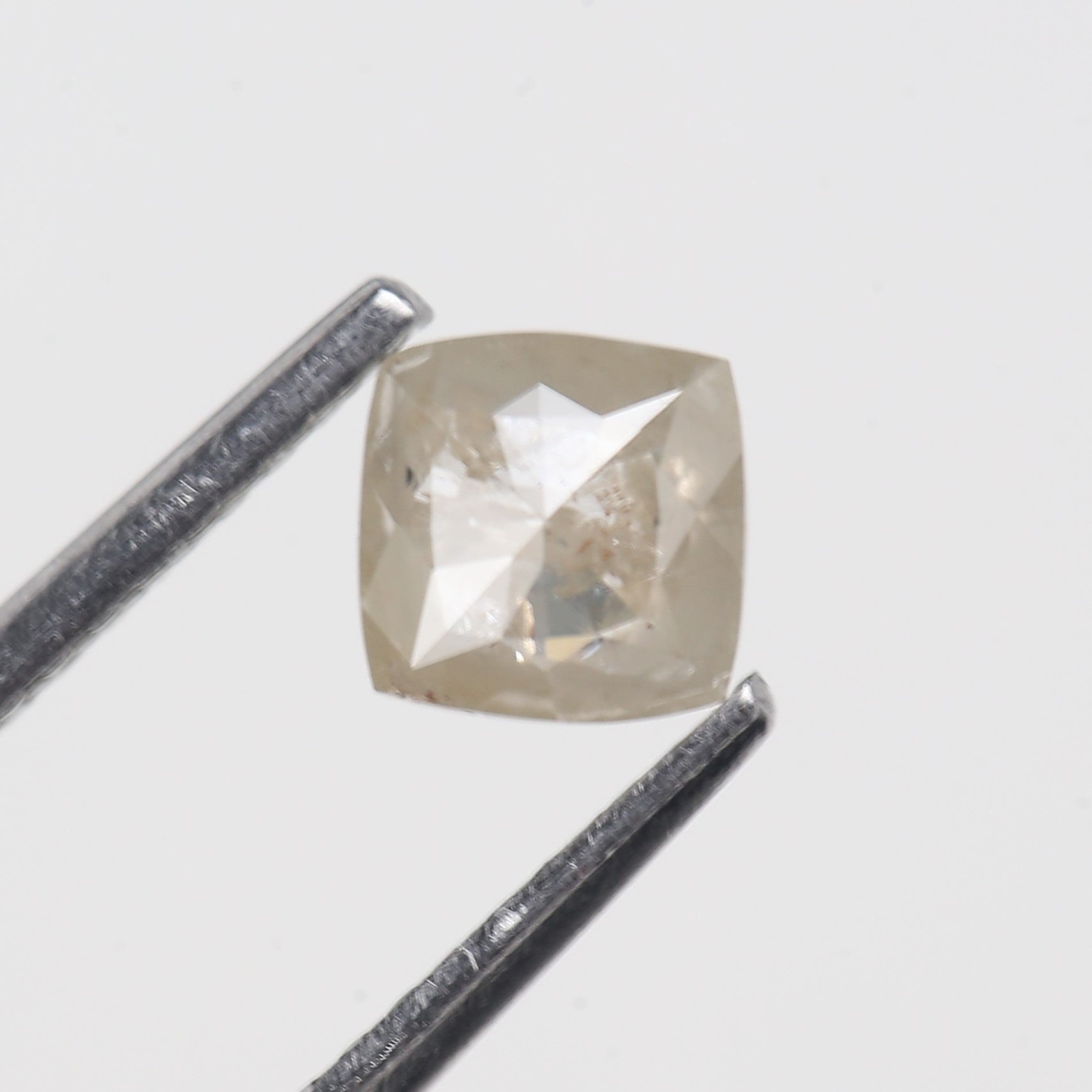 0.56 Carat Cushion Cut Natural Salt And Pepper Diamond 4.74 MM