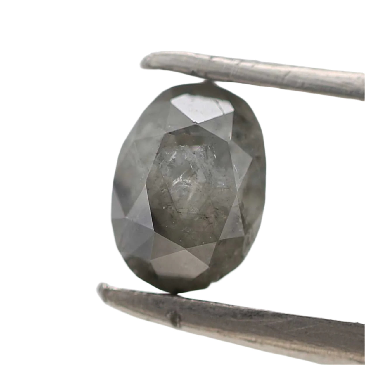 0.61 Carat Oval Cut Gray Natural Loose Diamond 5.7 MM