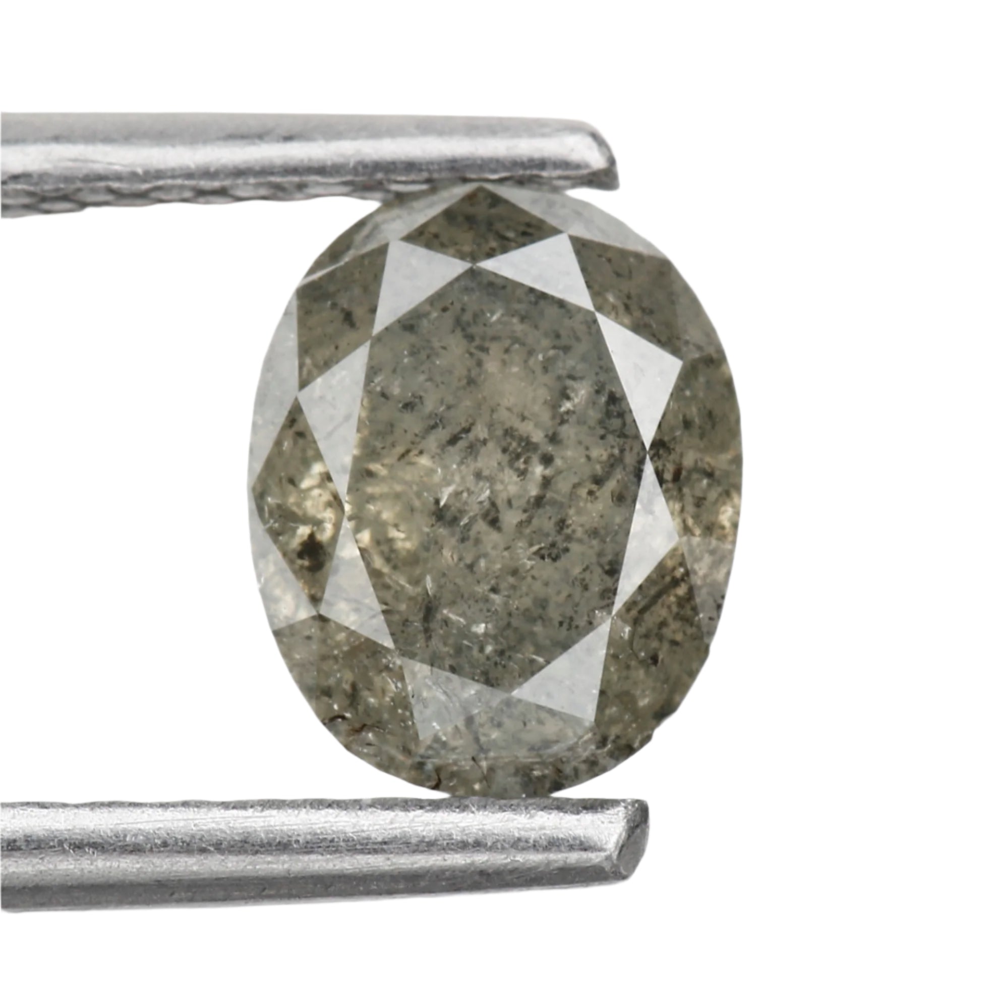 Salt and Pepper Loose Oval Diamond 6.30 MM