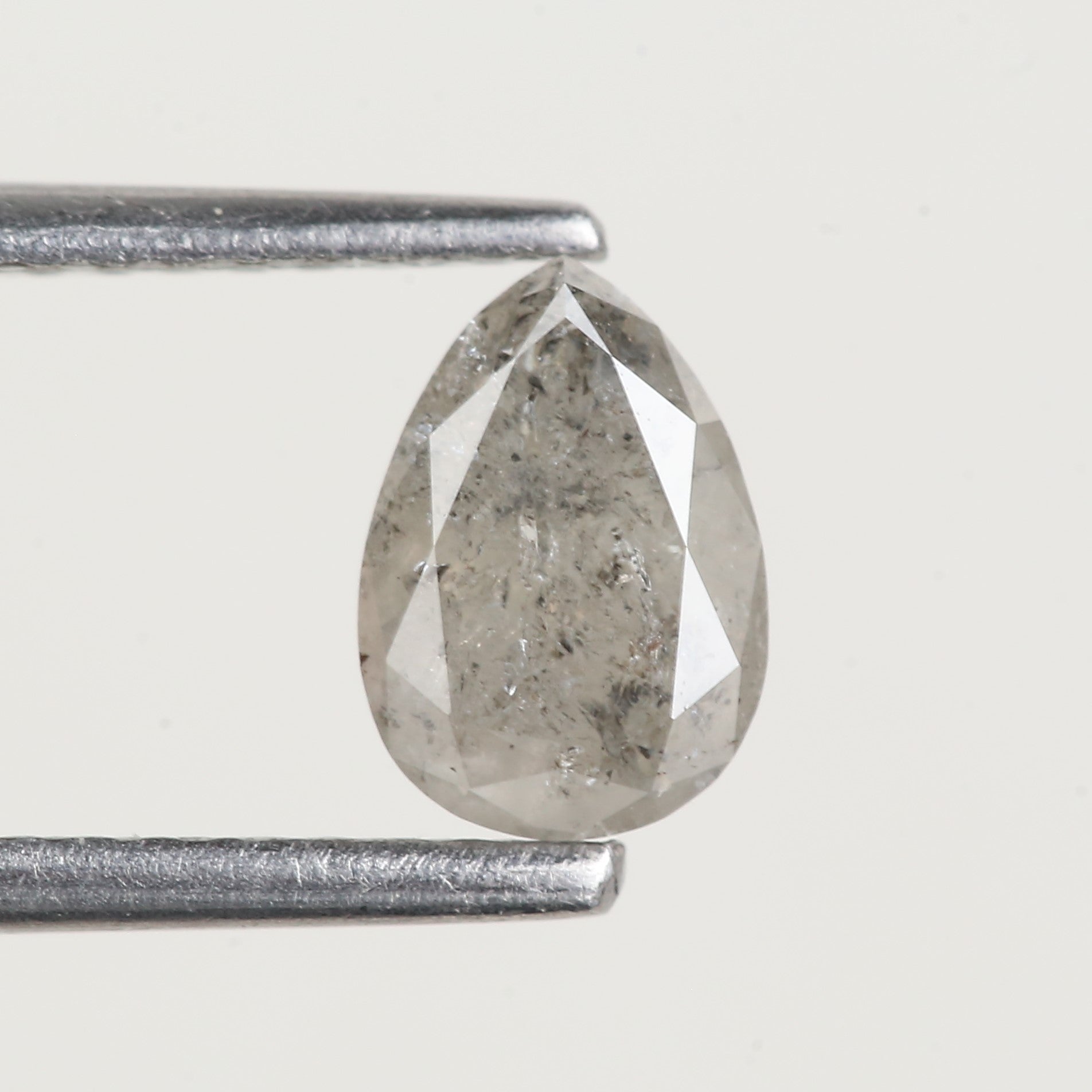 Genuine Pear Salt and Pepper Diamond 6.8 MM