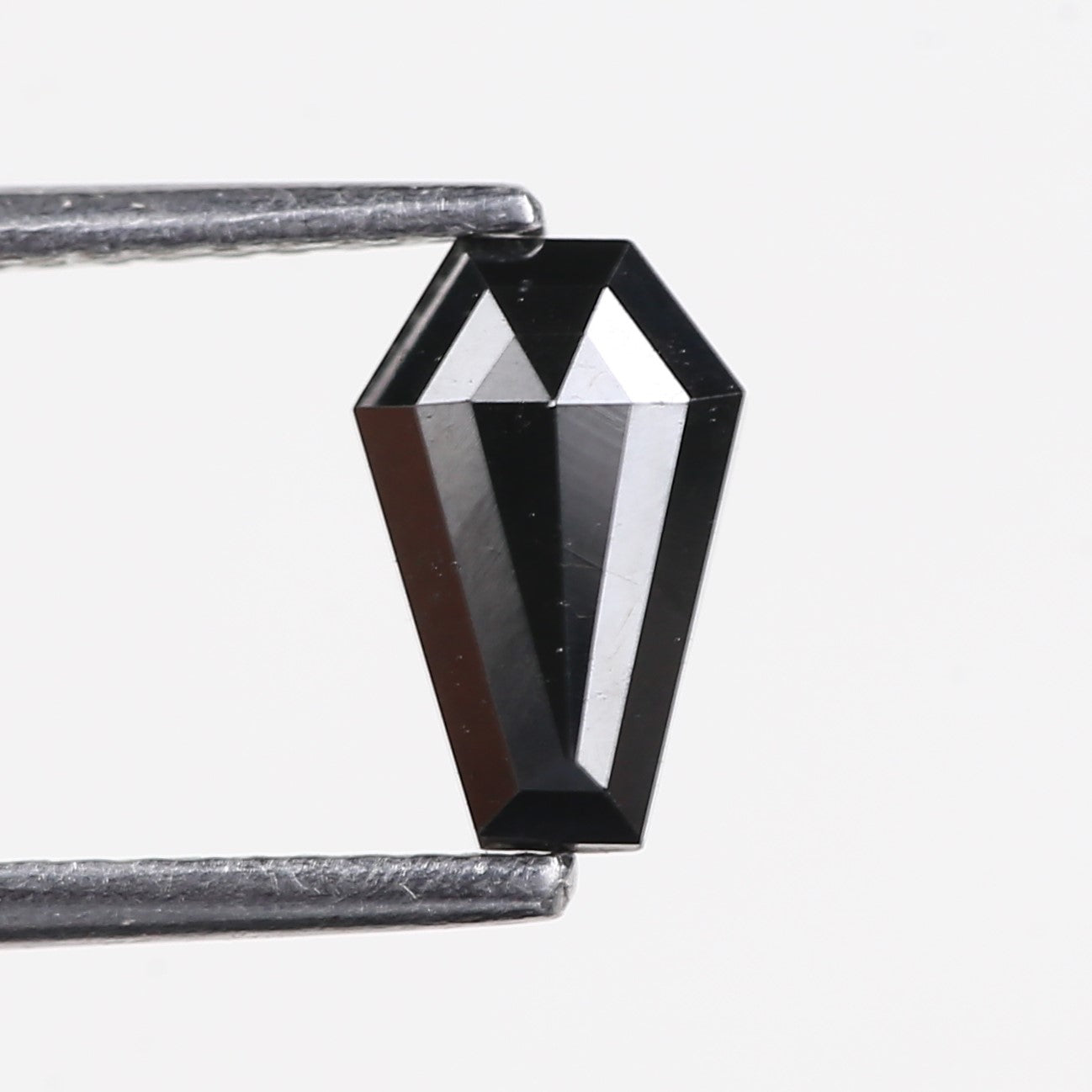 0.69 Carat Natural Coffin Black Diamond 8 MM
