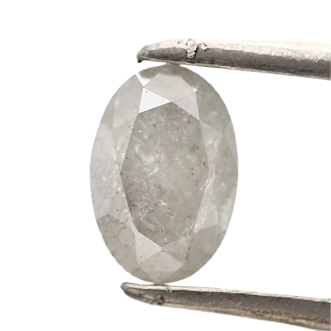 0.70 Carat Oval Cut Icy Gray Natural Loose Diamond