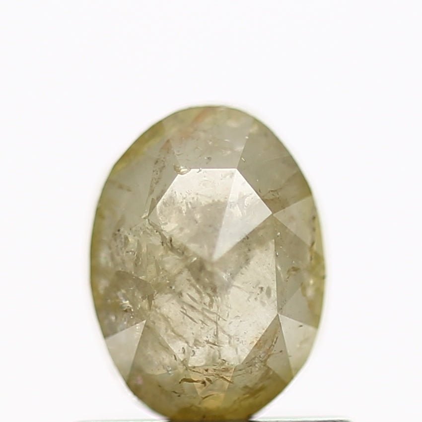 0.70 Carat Oval Yellow Rose Cut Natural Loose Diamond