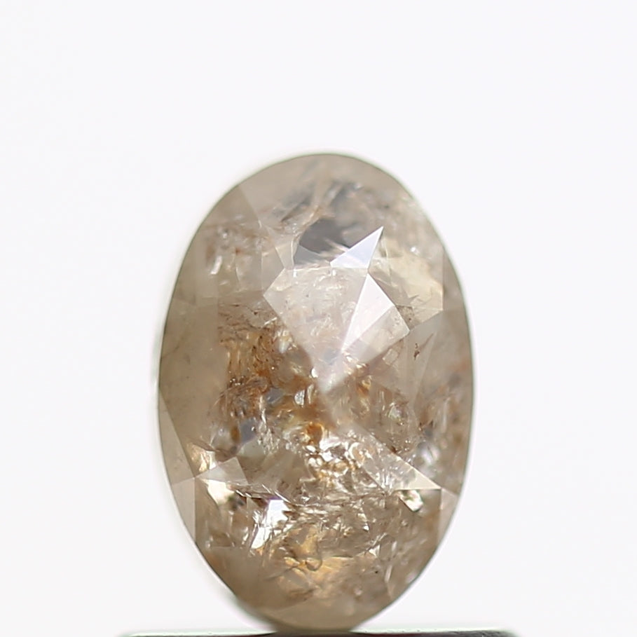 0.75 Carat Brown Rose Cut Natural Loose Diamond 6.6 MM