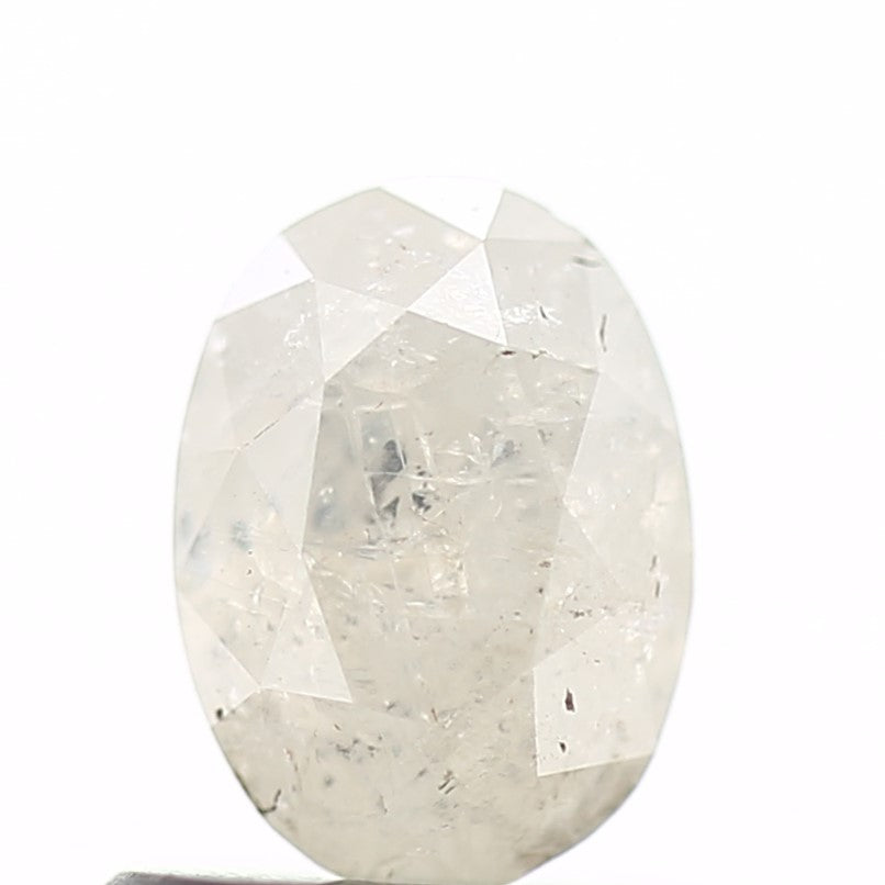 0.75 Carat Icy Gray Natural Oval Loose Diamond 6.25 MM