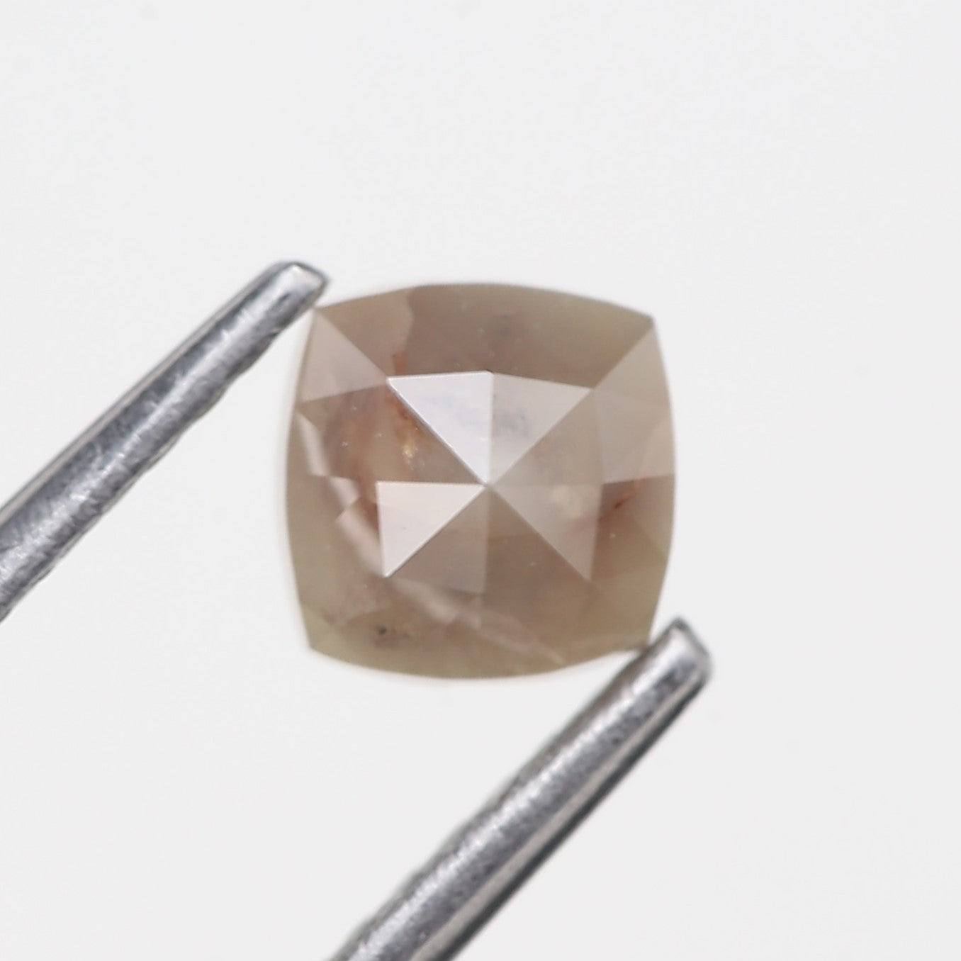 0.79 Carat Cushion Cut Natural Brown Salt And Pepper Diamond 4.83 MM