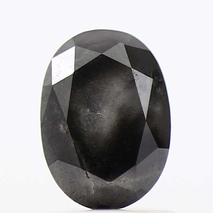 0.80 Carat Gray Brilliant Oval Natural Loose Diamond 7.10 MM