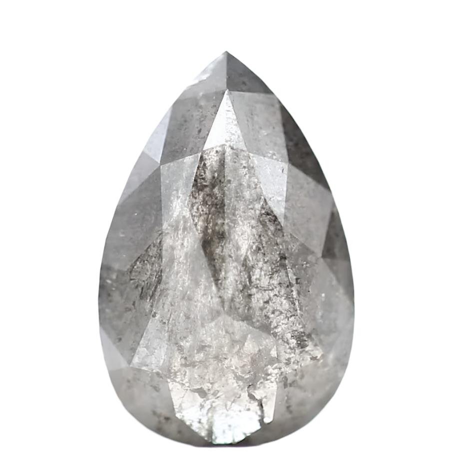 Salt & Pepper Diamond For Pear Shaped Diamond Band - USA