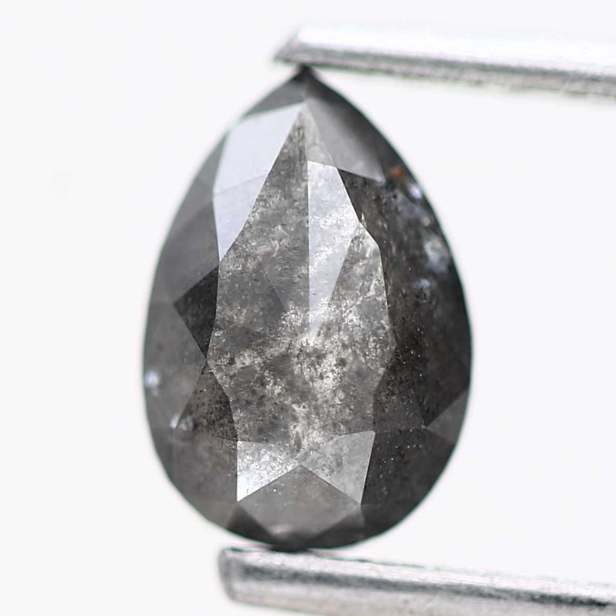 0.87 Carat Fancy Gray Natural Diamond For Pear Diamond Solitaire Ring