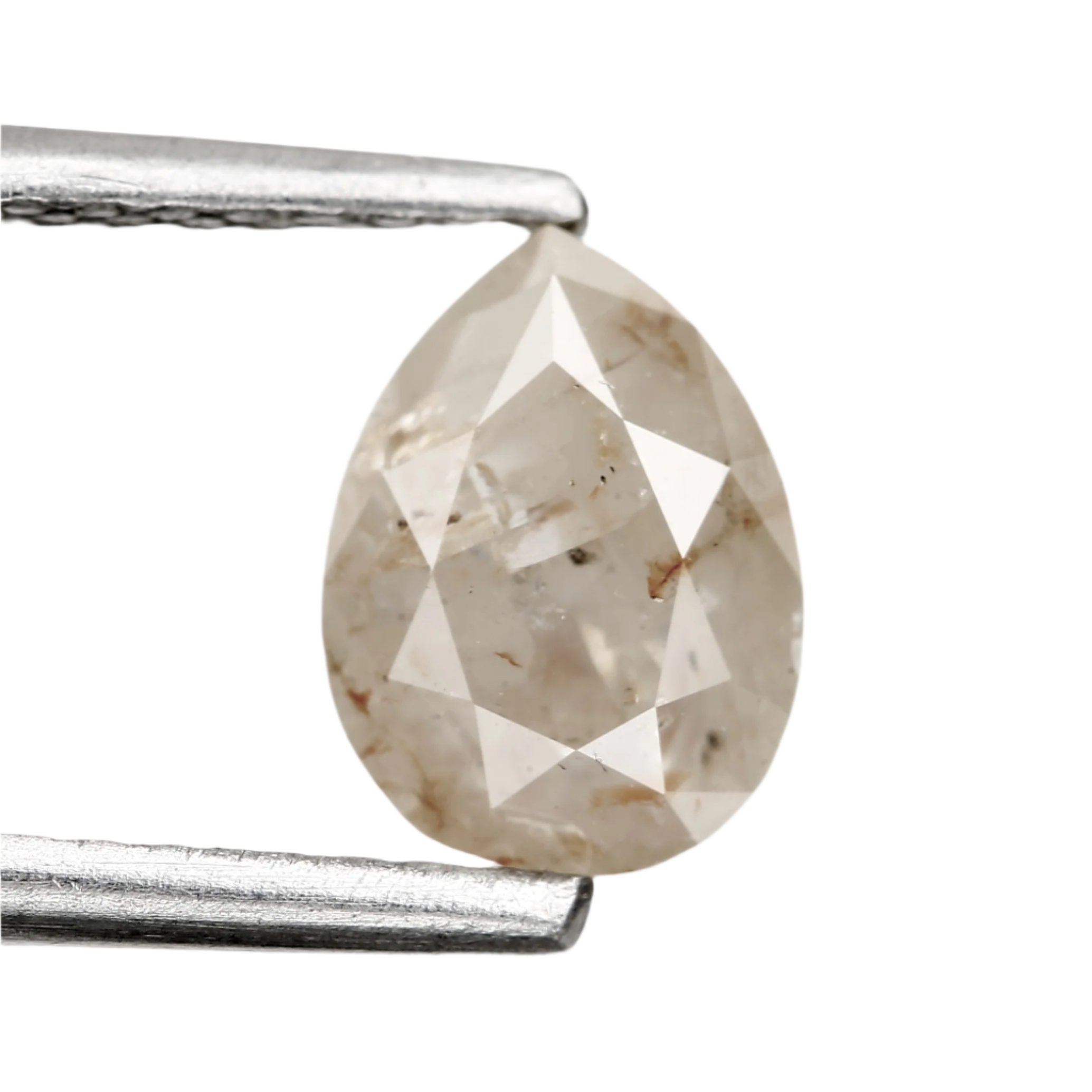0.93 Carat Fancy Gray Pear Natural Loose Diamond For Ring 7 MM