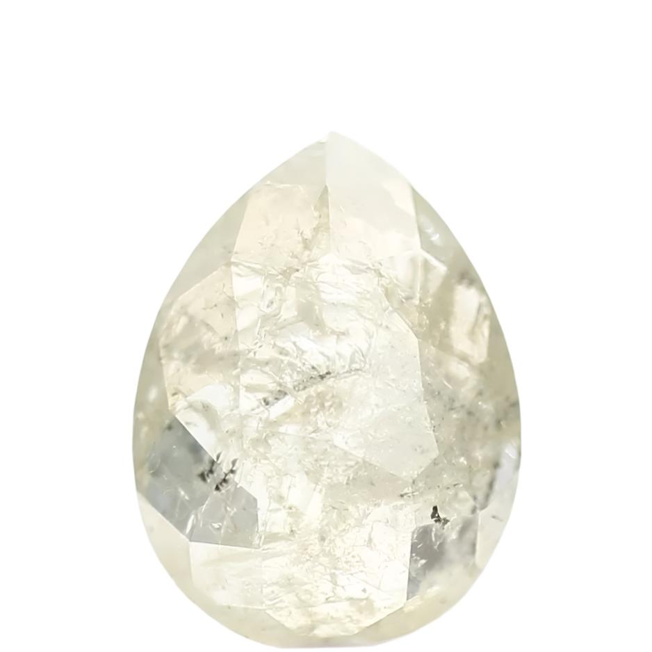 0.95_Carat_Pear_Shaped_Diamond_Salt_and_Pepper_Natural_Loose_Diamond_For_Engagement_Ring