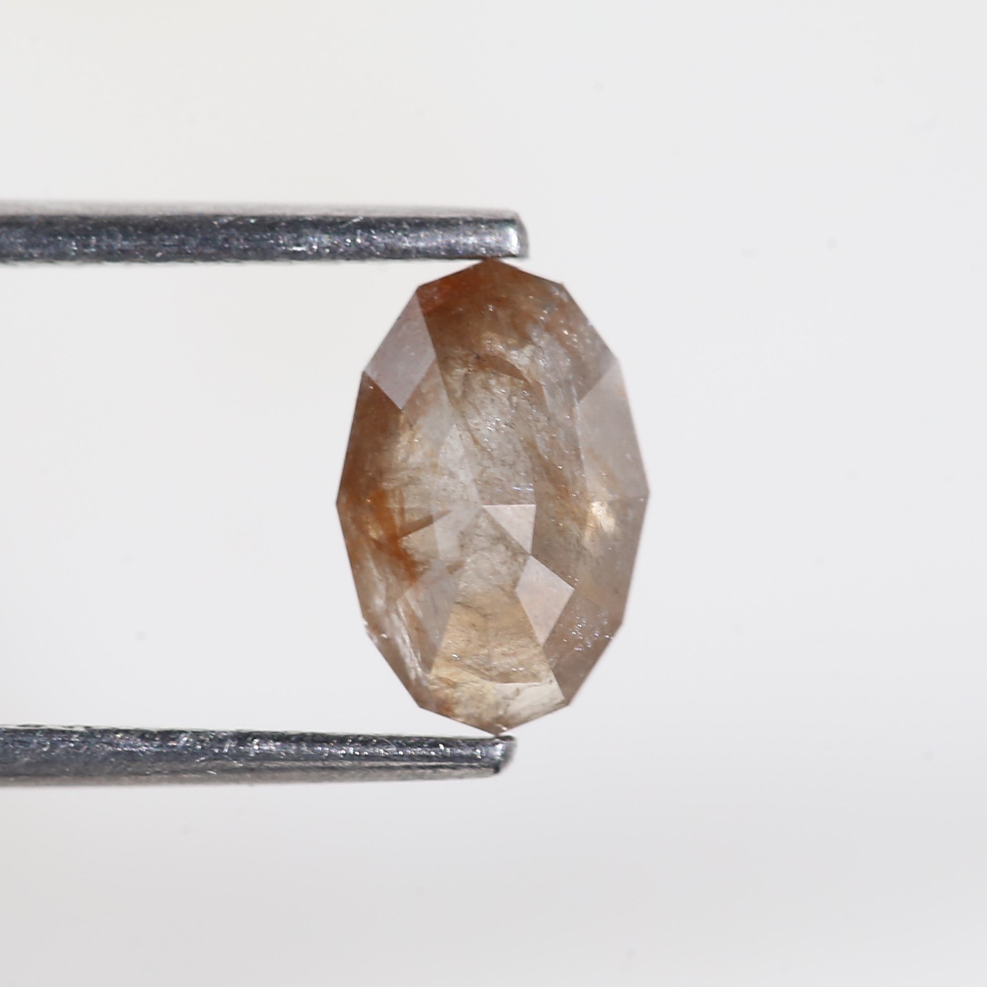 0.96 Carat Modified Oval Cut Salt and Pepper Diamond 8.10 MM