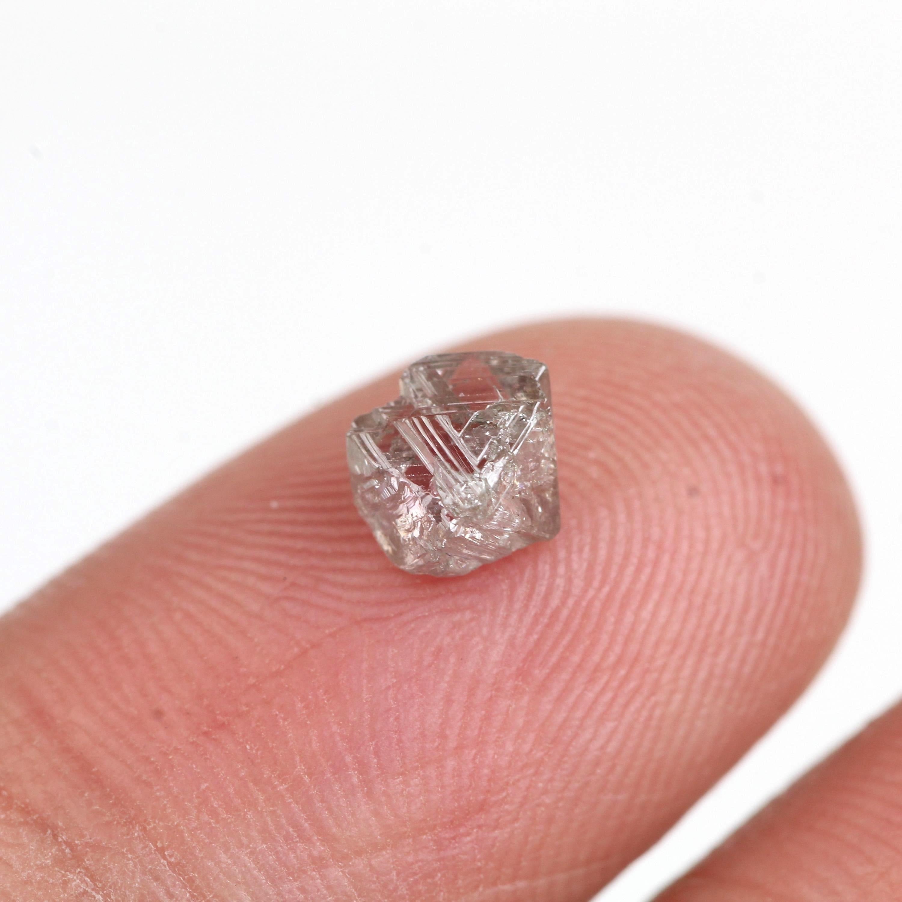 0.98 Carat Natural Pink Purple Crystal Uncut Rough Diamond 5.80 MM