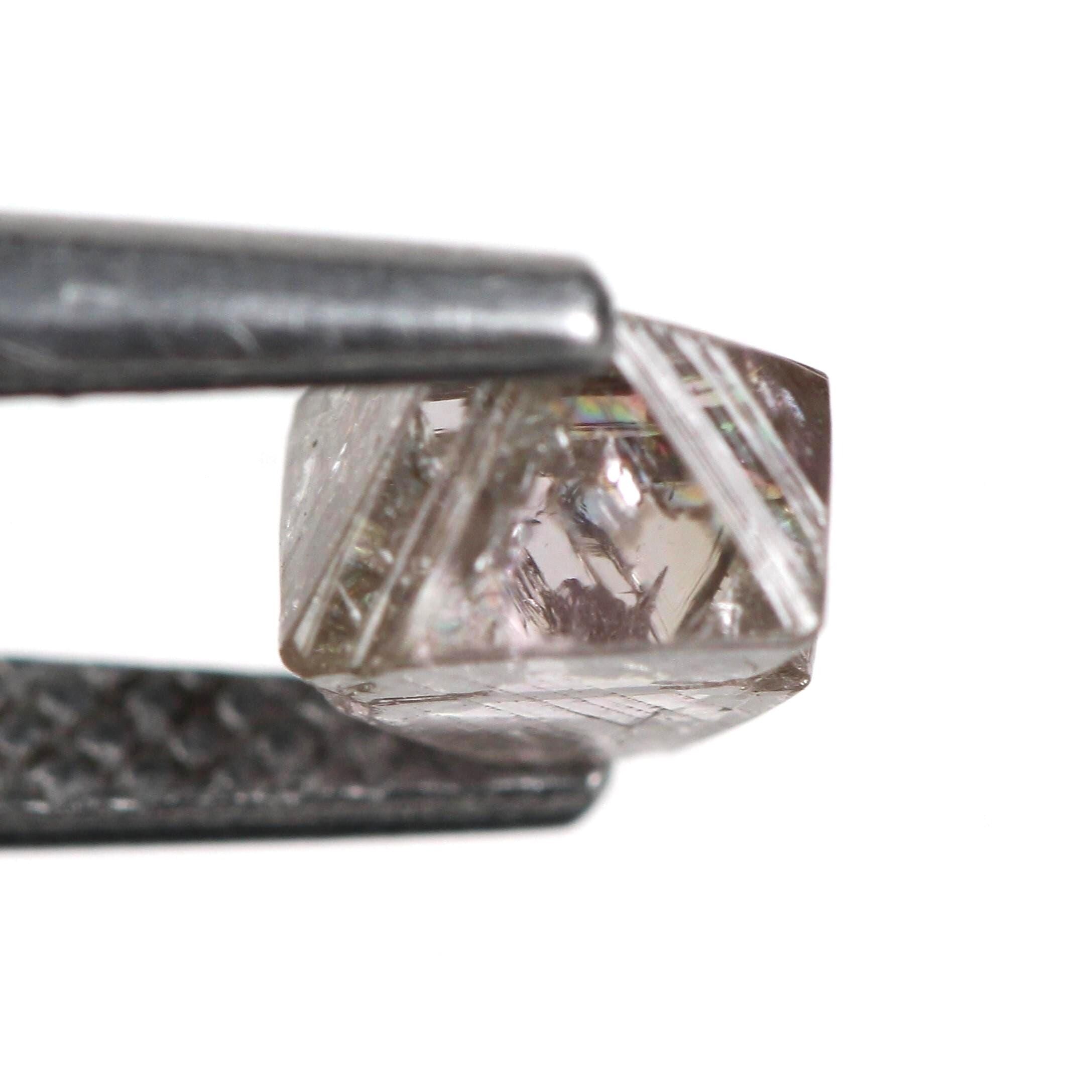 0.98 Carat Natural Pink Purple Crystal Uncut Rough Diamond 5.80 MM