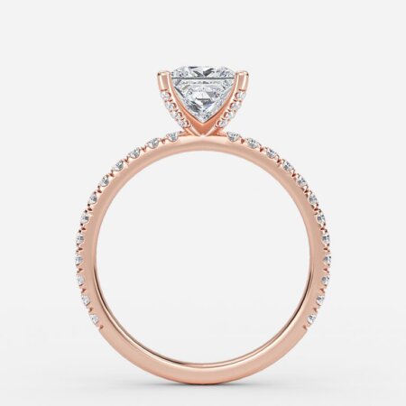 Jose Princess Unique Diamond Engagement Ring 14K / 18K Solid Gold