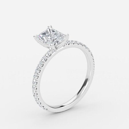 Jose Radiant Unique Diamond Engagement Ring 14K / 18K Solid Gold