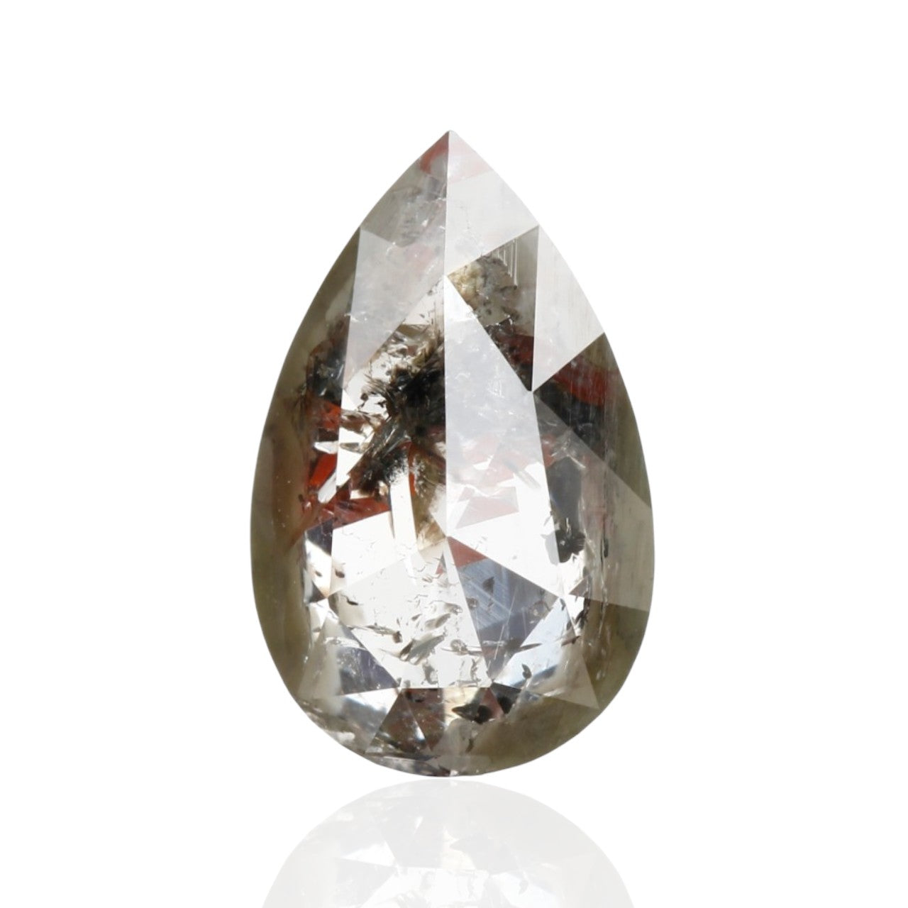 1.03 Carat Natural Diamond For Salt And Pepper Diamond Engagement Ring