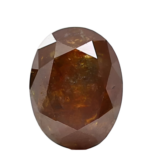 1.12 Carat Oval Cut Cognac Brown Natural Loose Diamond 7 MM