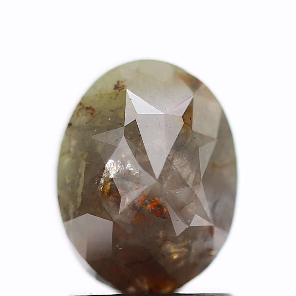 1.13 Carat Rose Cut Loose Oval Natural Diamond 7.9 MM