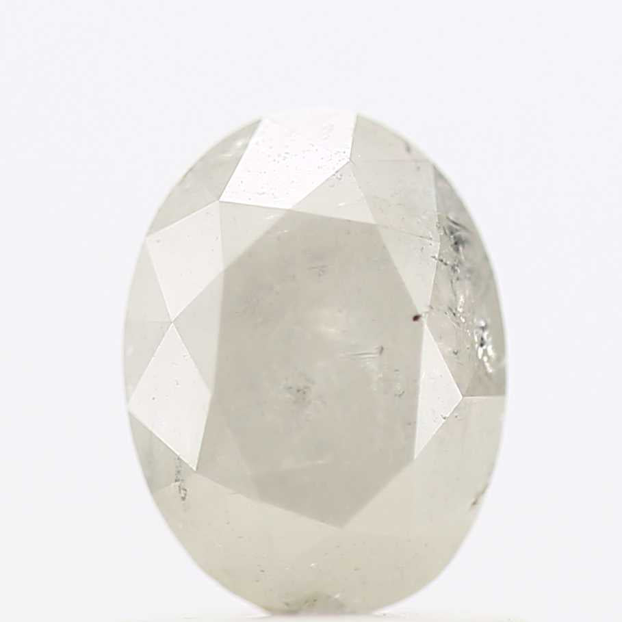 1.14 Carat Gray Salt and Pepper Oval Diamond 7 MM