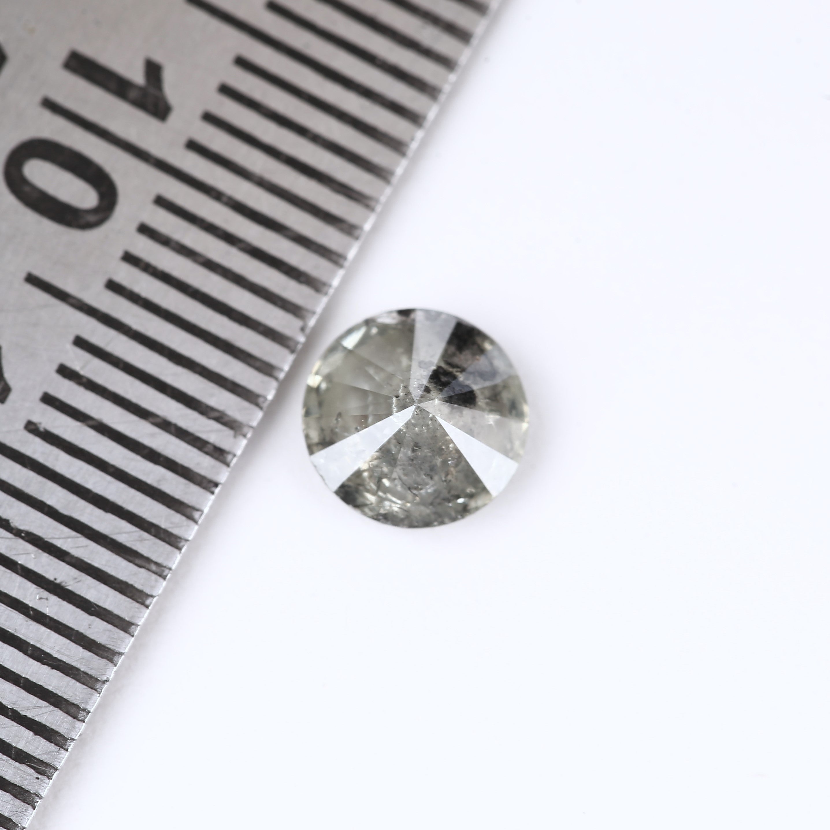 Natural Salt and Pepper Diamond - Beautiful Grey and Black Inclusions - Loose Gem