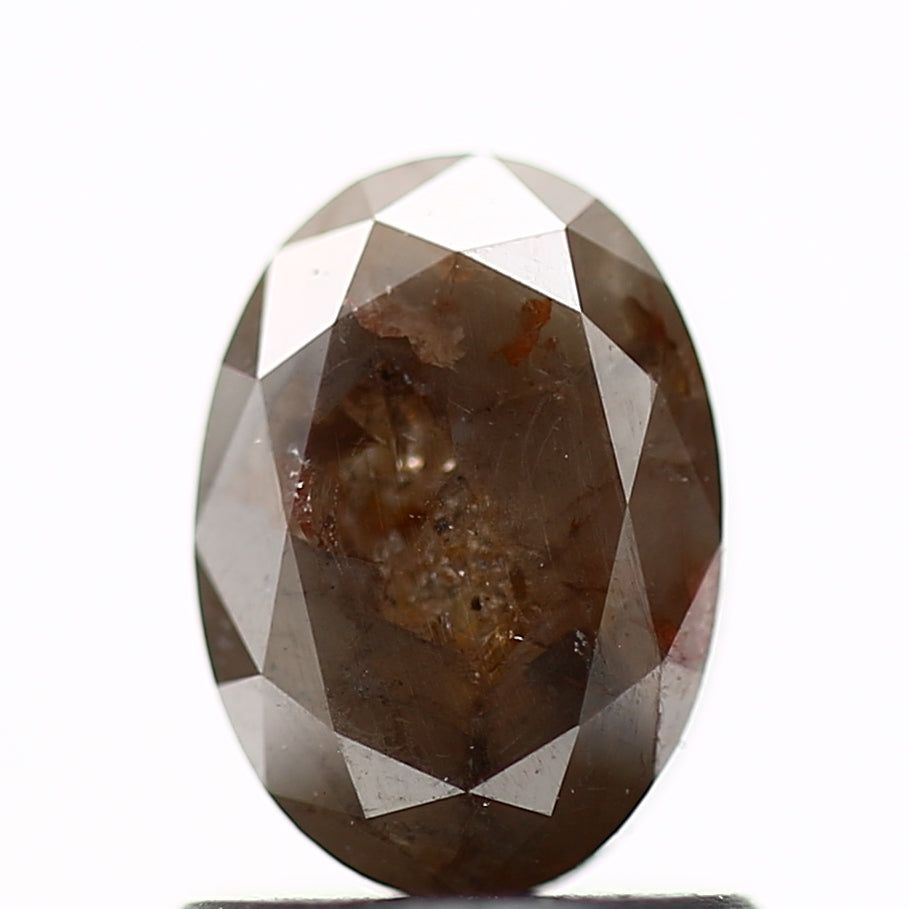 1.17 Carat Excellent Cut Oval Salt And Pepper Diamond 7.15 MM