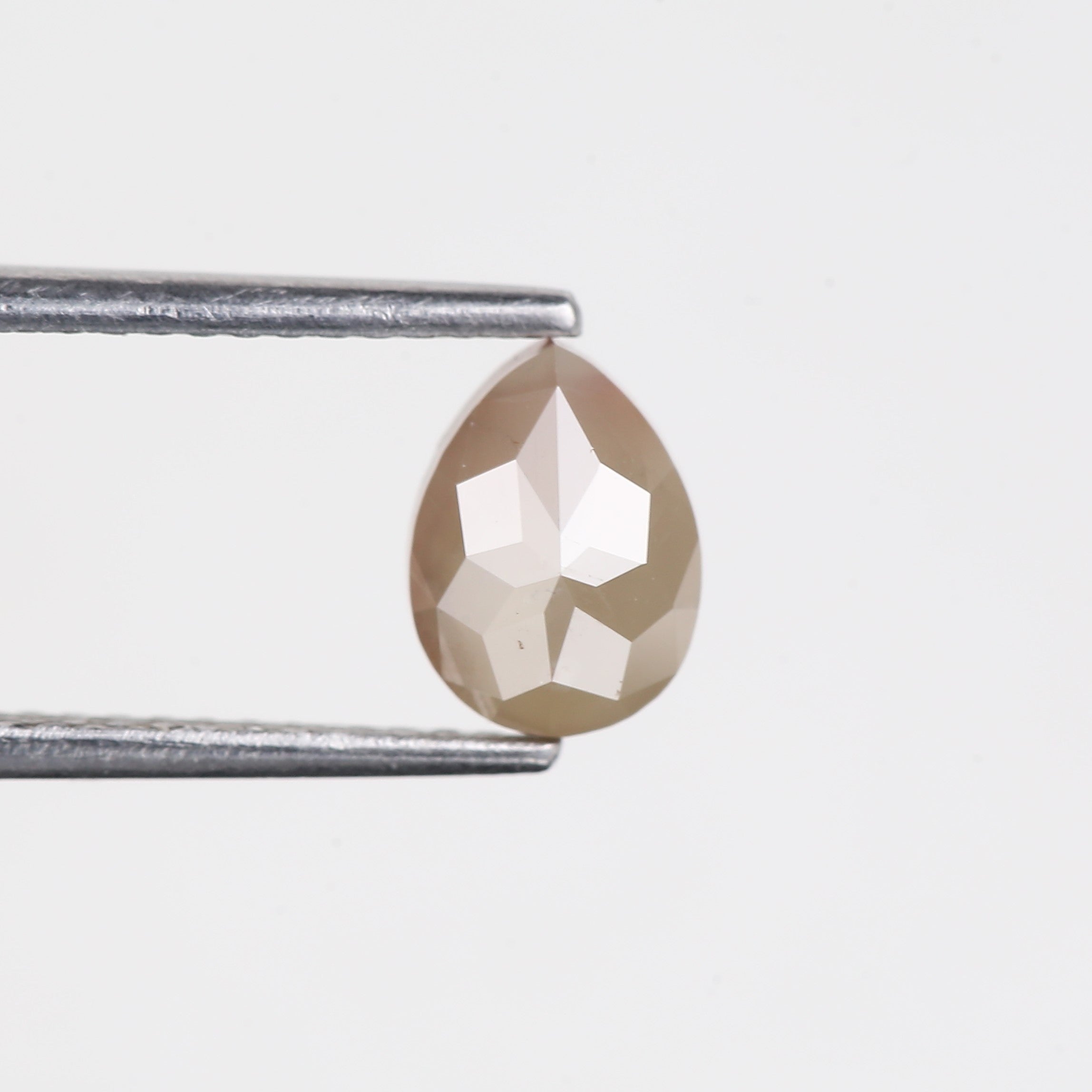 1.17 Carat Natural Pear Cut Salt and Pepper Diamond 7.3 MM