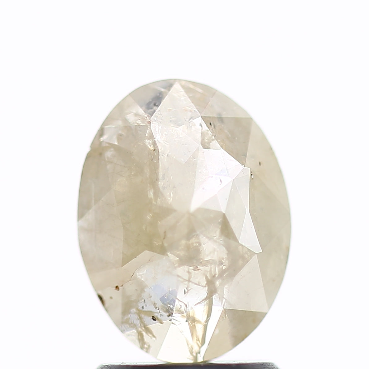 1.18 Carat Oval Icy Salt and Pepper Diamond 8.9 MM