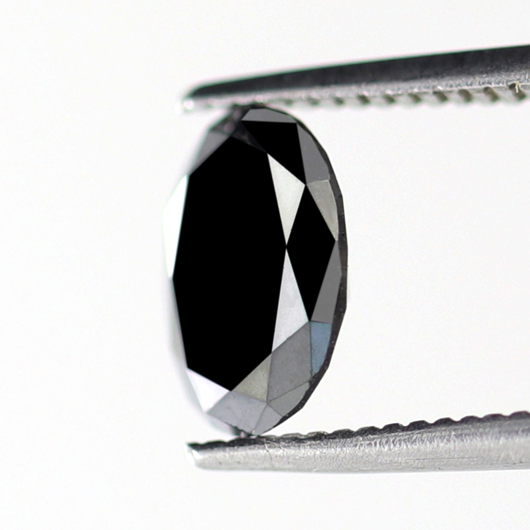 1.20 Carat Heated Black Color Diamond Loose Natural Oval Shape Diamond Ethically Sourced AAA Quality Black Diamond For Necklace - Blackdiamond