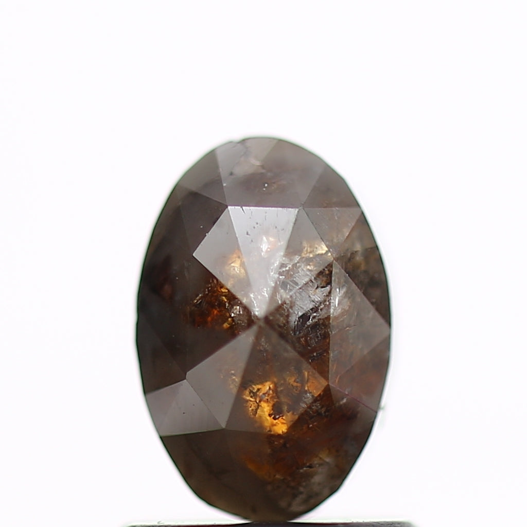 1.22 Carat Natural Rustic Oval Brown Diamond