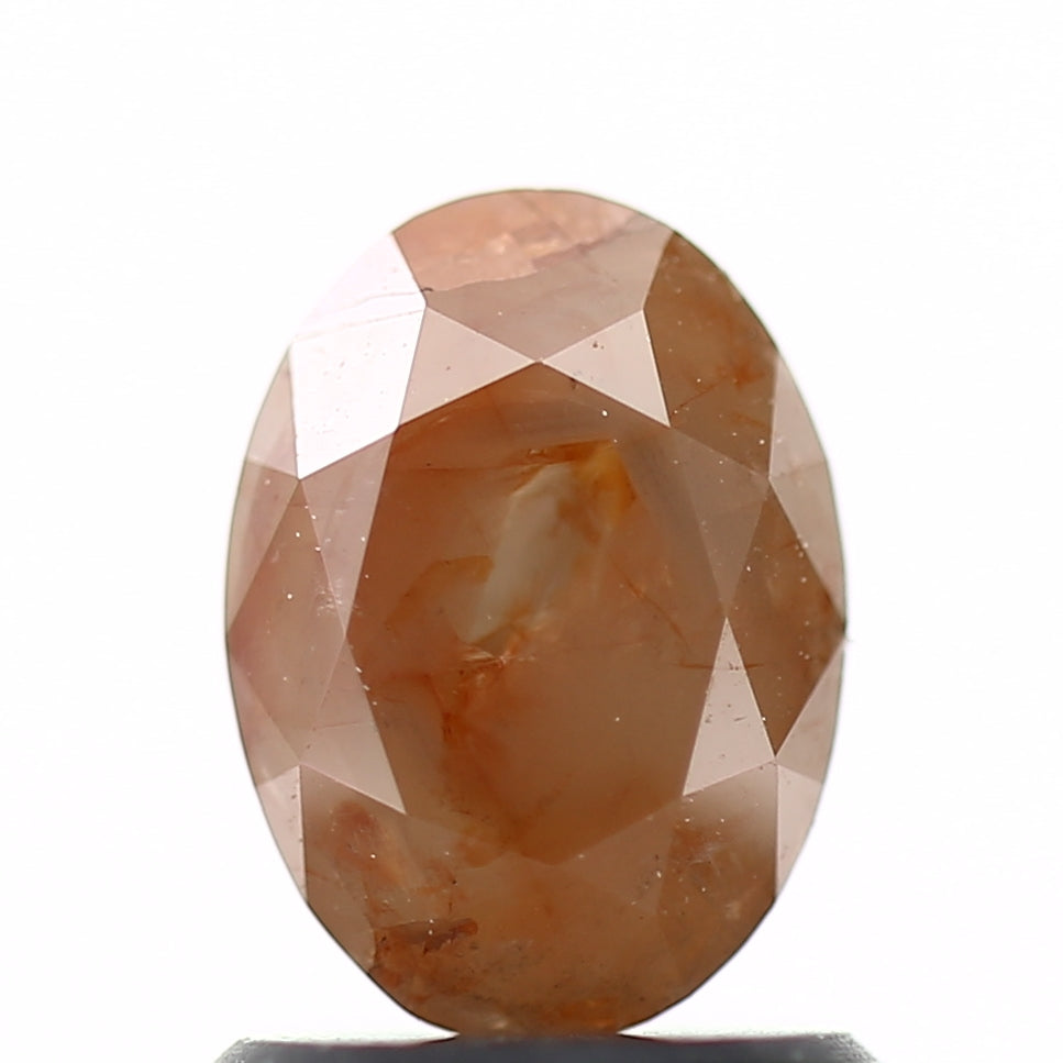 1.25 Carat Design Natural Orange Modern Oval Engagement Rings 7.50 MM