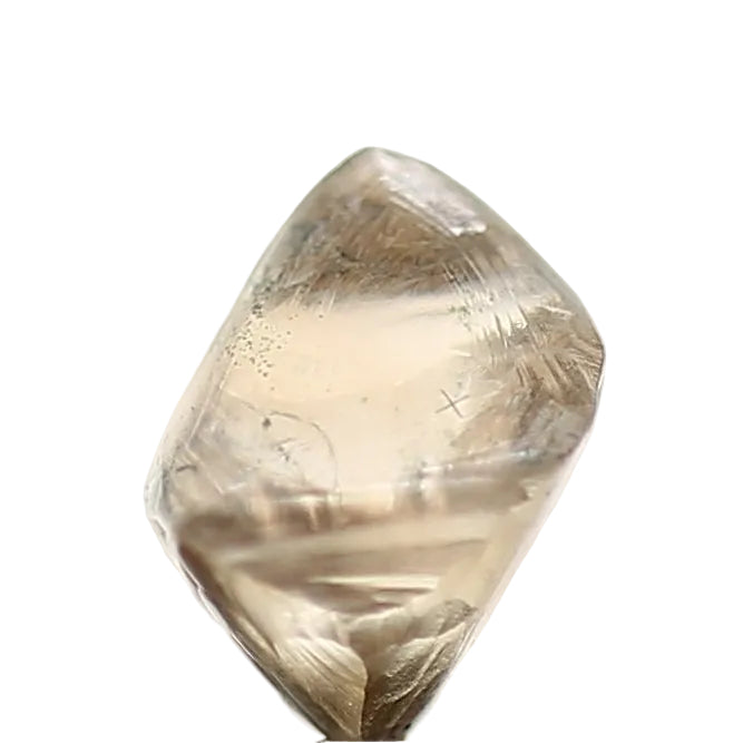 1.28 Carat Natural Brown Octahedron Raw Diamond 5.9 MM