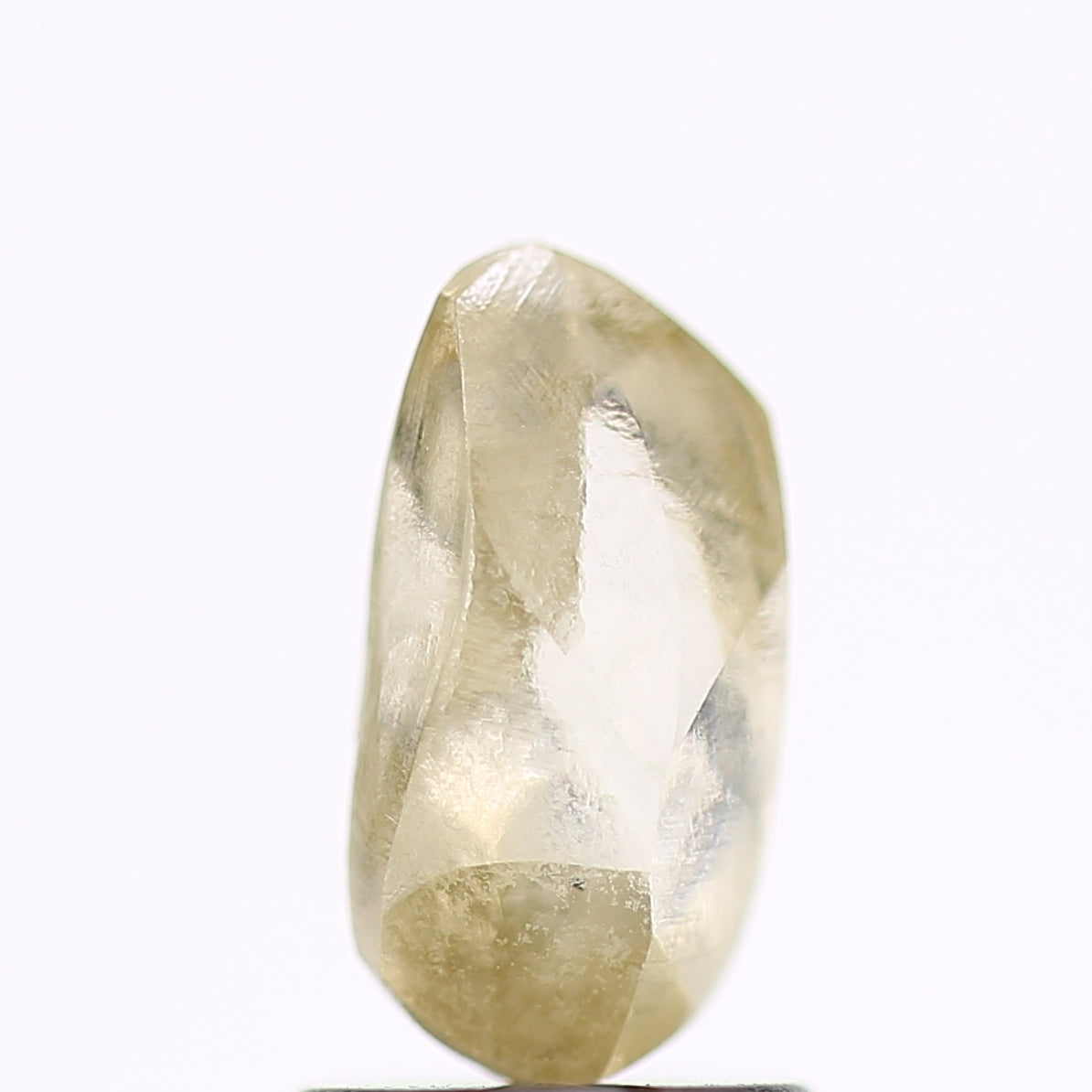 Brown Yellow Uncut Raw Diamond 9.19 MM