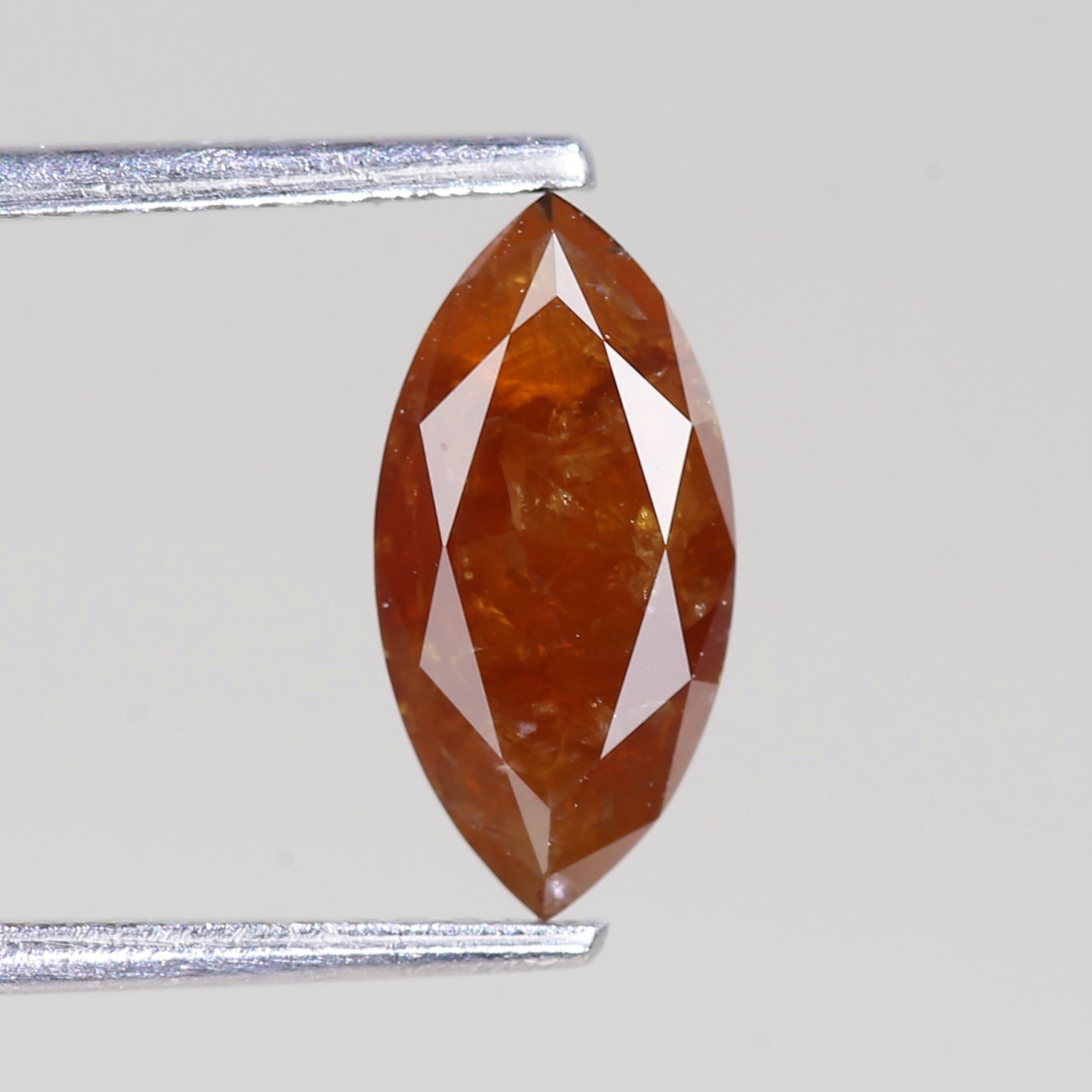 1.32 Carat Natural Marquise Cut Orange Salt And Pepper Diamond 11.07 MM