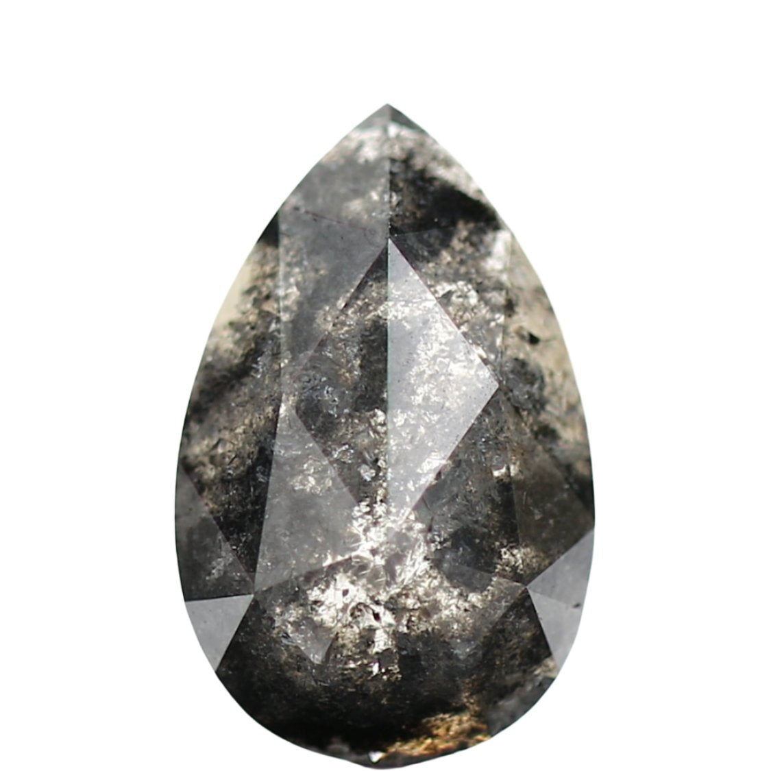 1.38_Carat_Fancy_Gray_Rose_Pear_Salt_and_Pepper_Diamond_Las_Vegas_NV