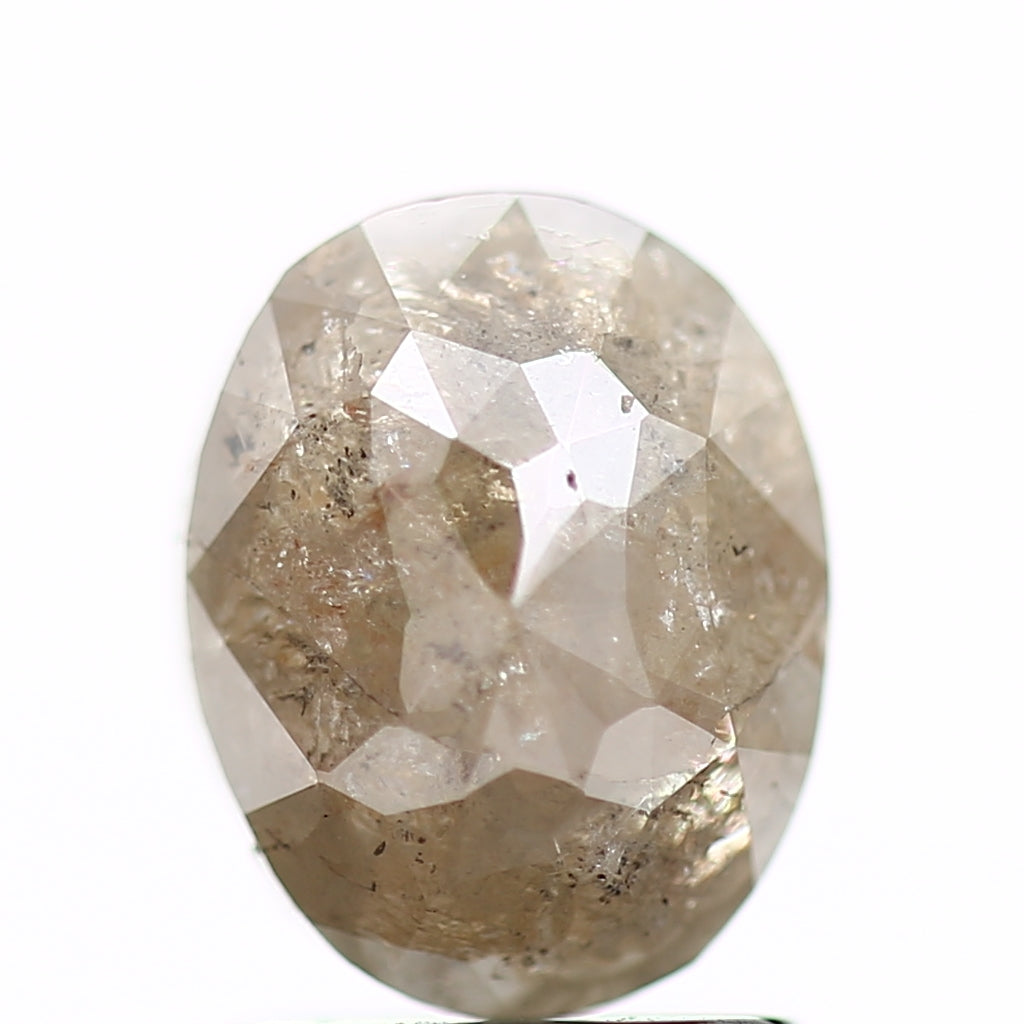 1.44 Carat Natural Oval Salt and Pepper Diamond