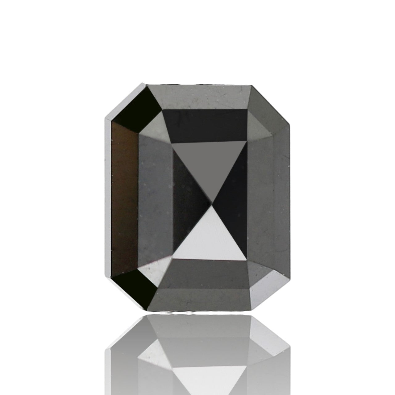 Black Diamond Emerald Cut Shape For Sale 1.67 Carat For Engagement Ring