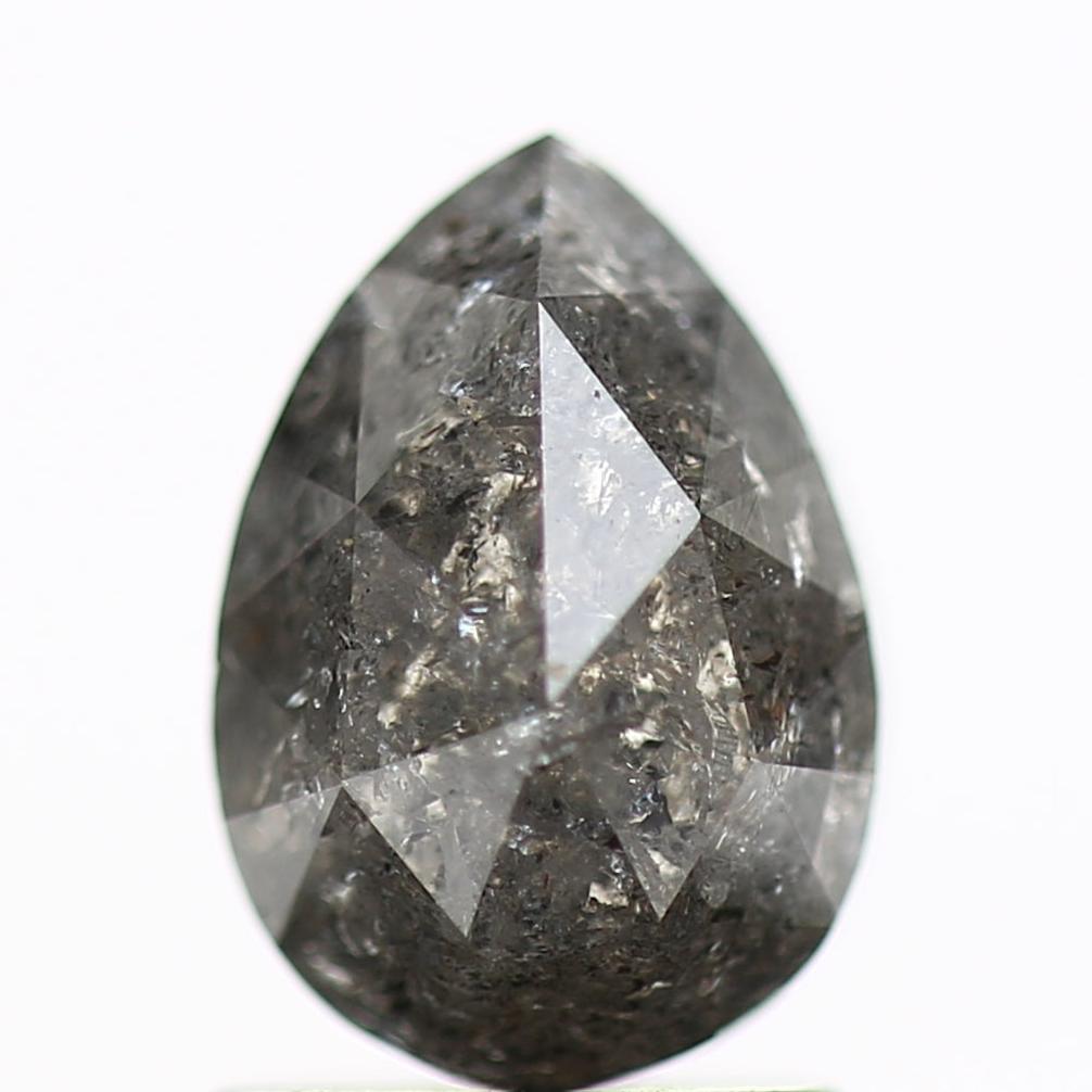 1.56 Carat Fancy Gray Natural Pear Loose Diamond 8.3 MM