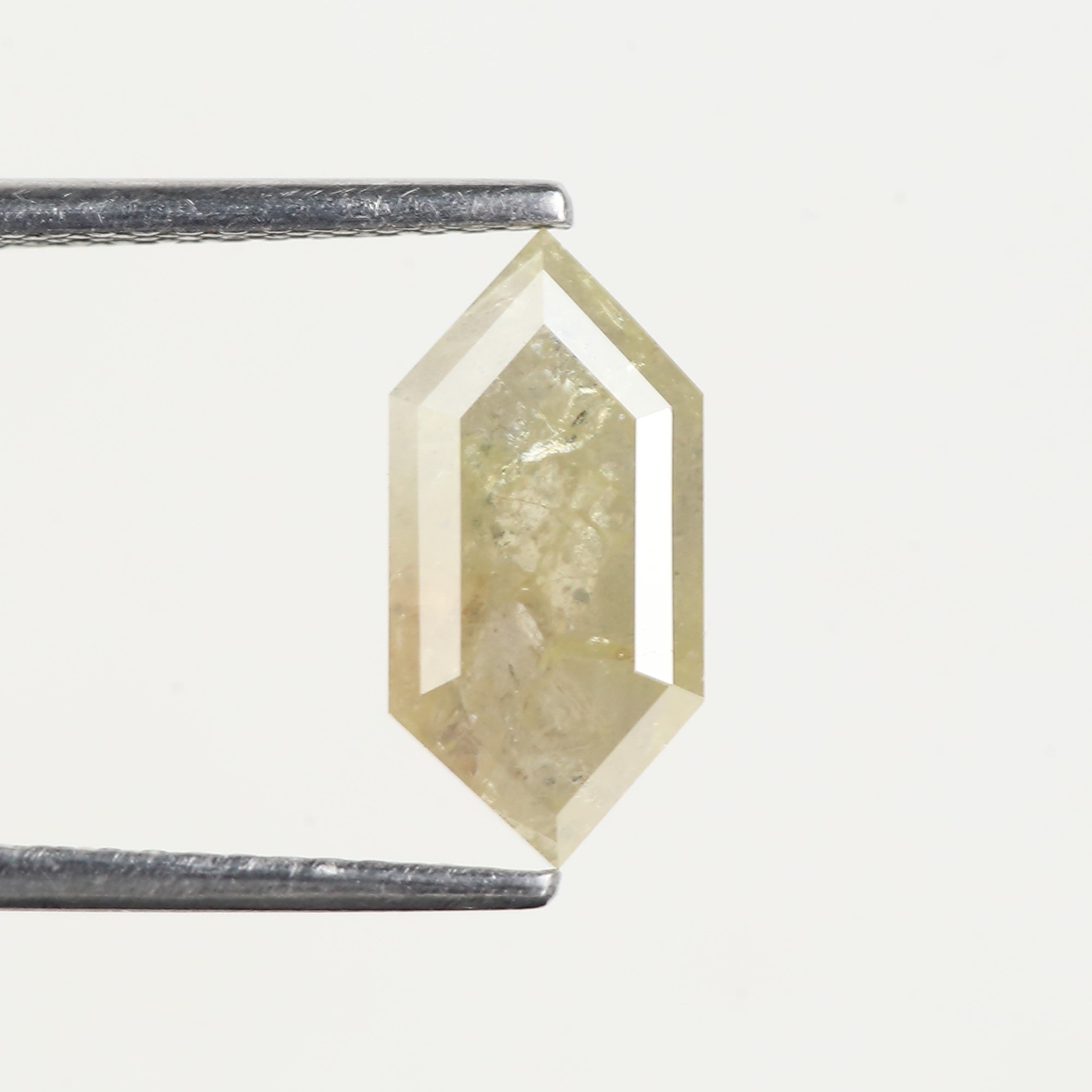 1.66 Carat Natural Elongated Hexagon Salt and Pepper Diamond 11.70 MM