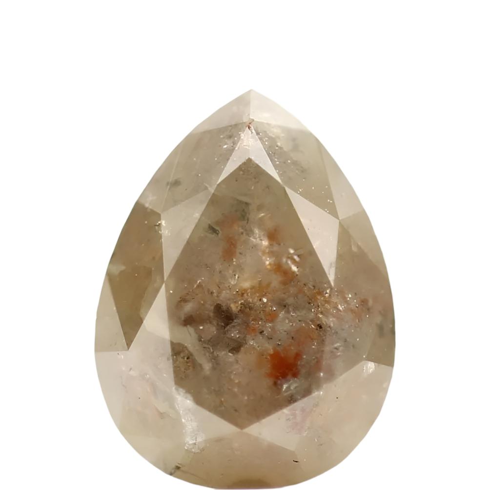 1.67_Carat_Rustic_Pear_Brilliant_Cut_Salt_and_Pepper_Diamond