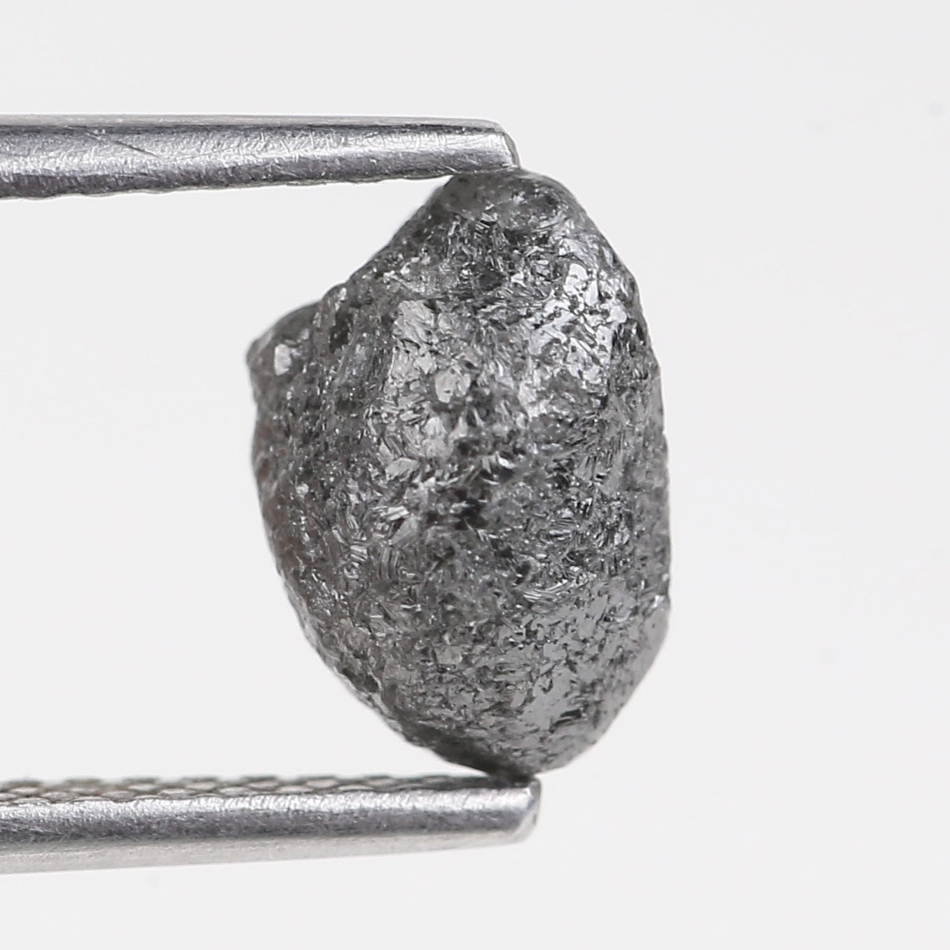1.97 Carat Natural Rough Uncut Raw Black Diamond 7.92 MM