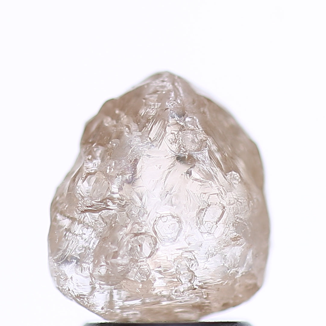 1.98 Carat Natural Fancy Light Brown Rough Diamond 8.21 MM